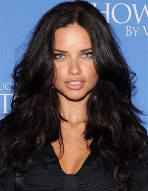 adriana lima hair|More.